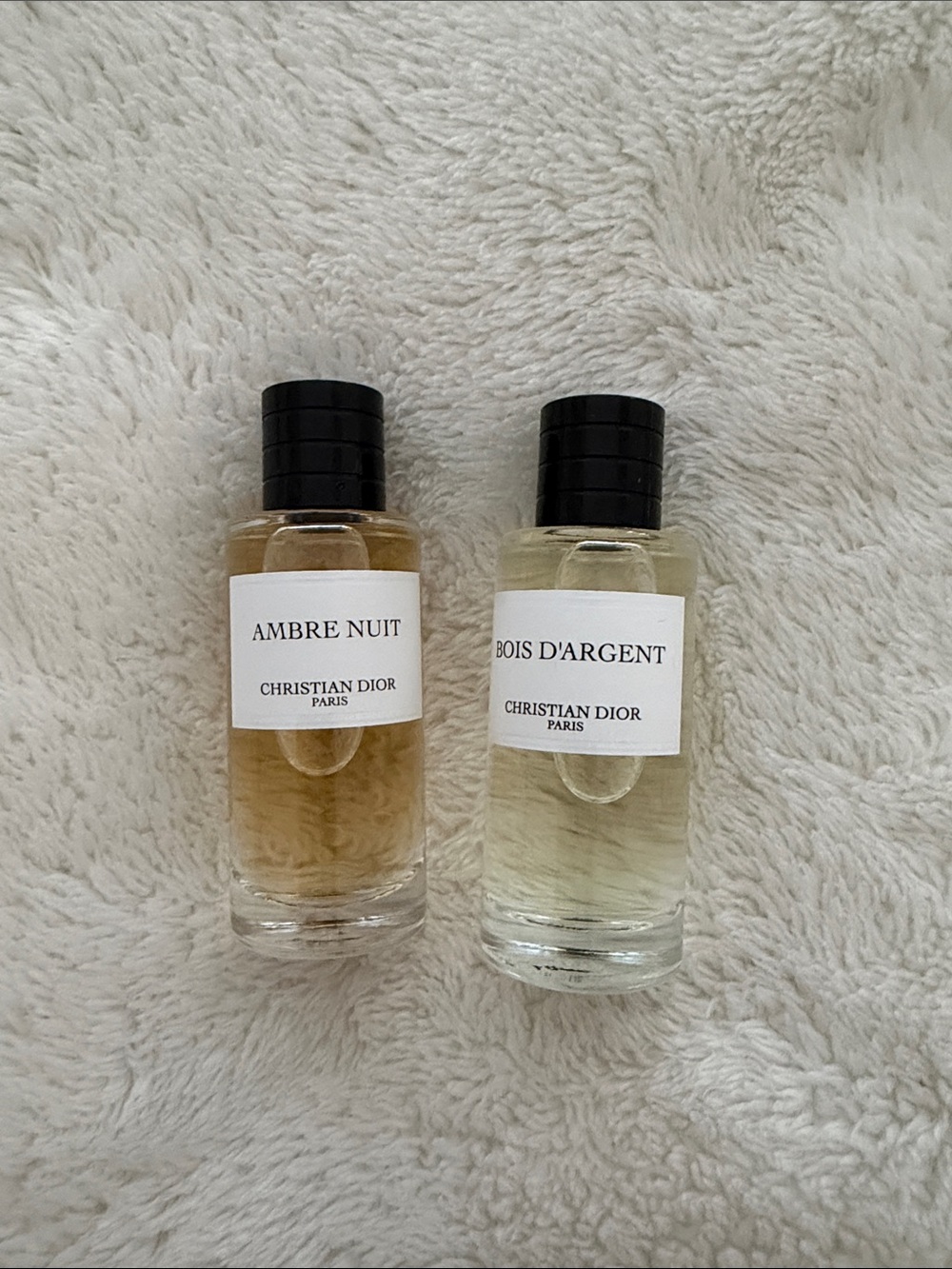 Christian Dior Paris Ambre Nuit & Bois d'Argent Mini Bottles